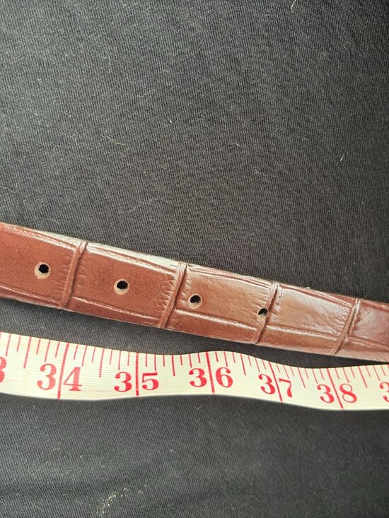 Brooks Brothers women’s Classic Brown Leather Belt main image 4